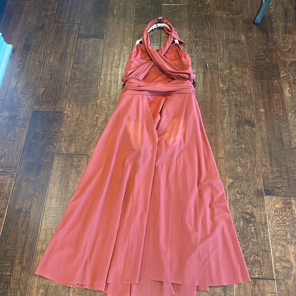 Lyrical dance dress- rust colored